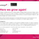 Here we grow again!